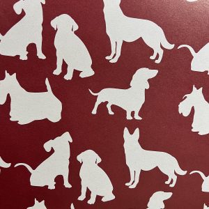 Papel regalo Perro Rojo - 70x50 cms